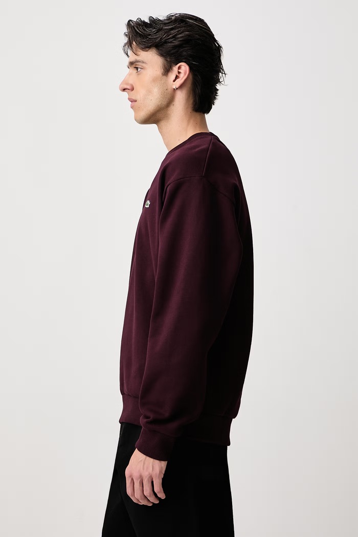 Bluza z bawełną męska Lacoste SH8868.3KE bordowy