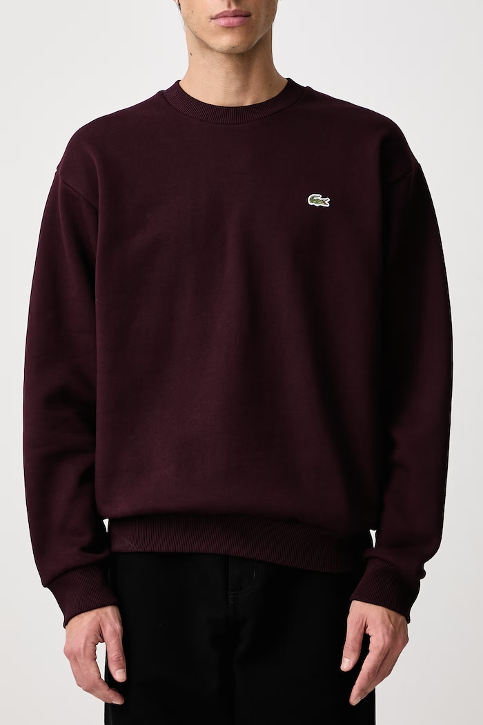 Bluza z bawełną męska Lacoste bordowy SH8868.3KE