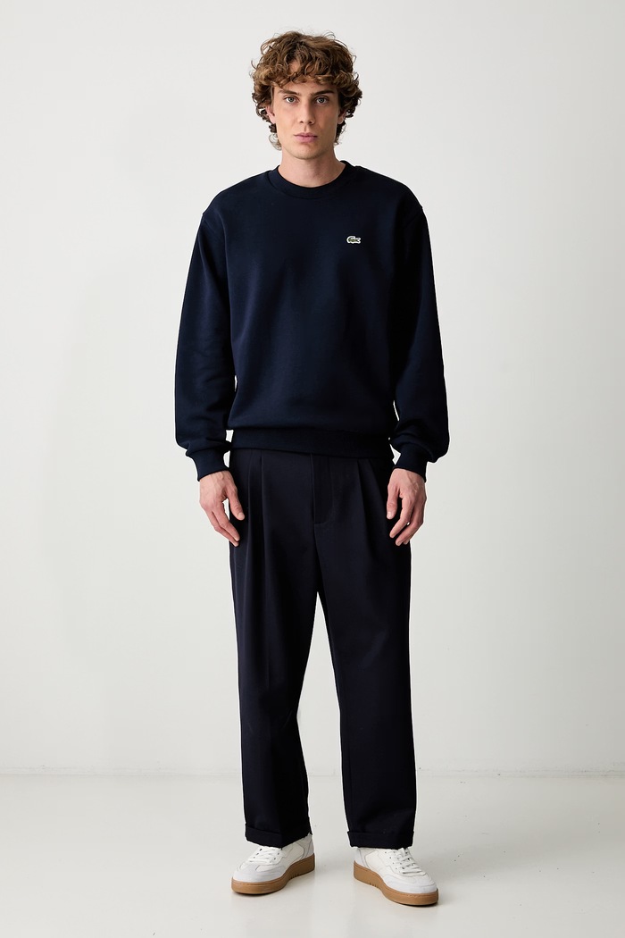 Lacoste bluza z bawełną męska SH8868.166 granatowy AW26