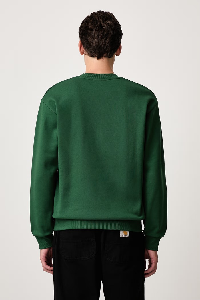 Odzież Lacoste Bluza z bawełną męska SH8868.132 zielony