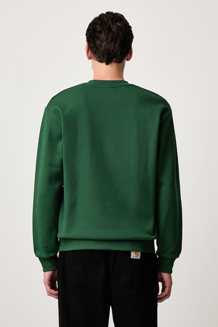 Odzież Lacoste Bluza z bawełną męska SH8868.132 zielony