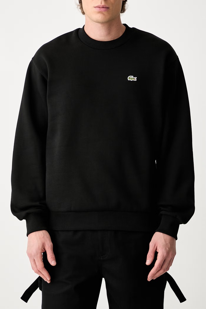 Lacoste bluza męska z bawełną SH8868.031 czarny