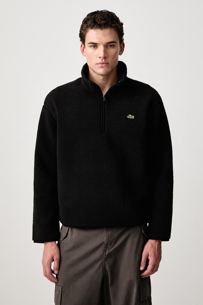 Lacoste Bluza polarowa męska czarny SH8648.031