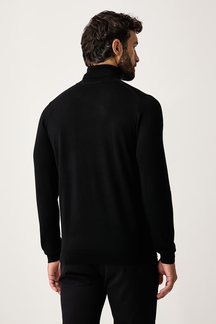 Oblačila Karl Lagerfeld Puli moška volnena 564399.655058 črna