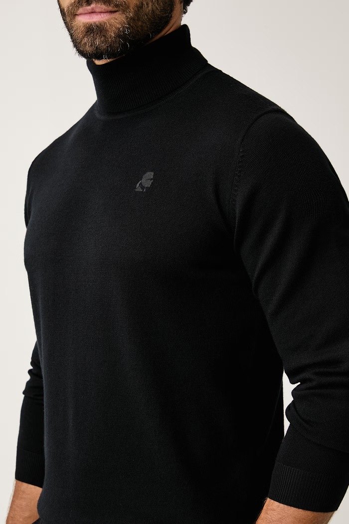 Puli moška volnena Karl Lagerfeld 564399.655058 črna