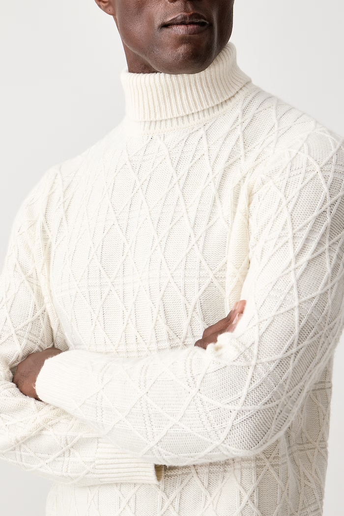 Maglione da uomo con misto lana Karl Lagerfeld 564308.655031 beige