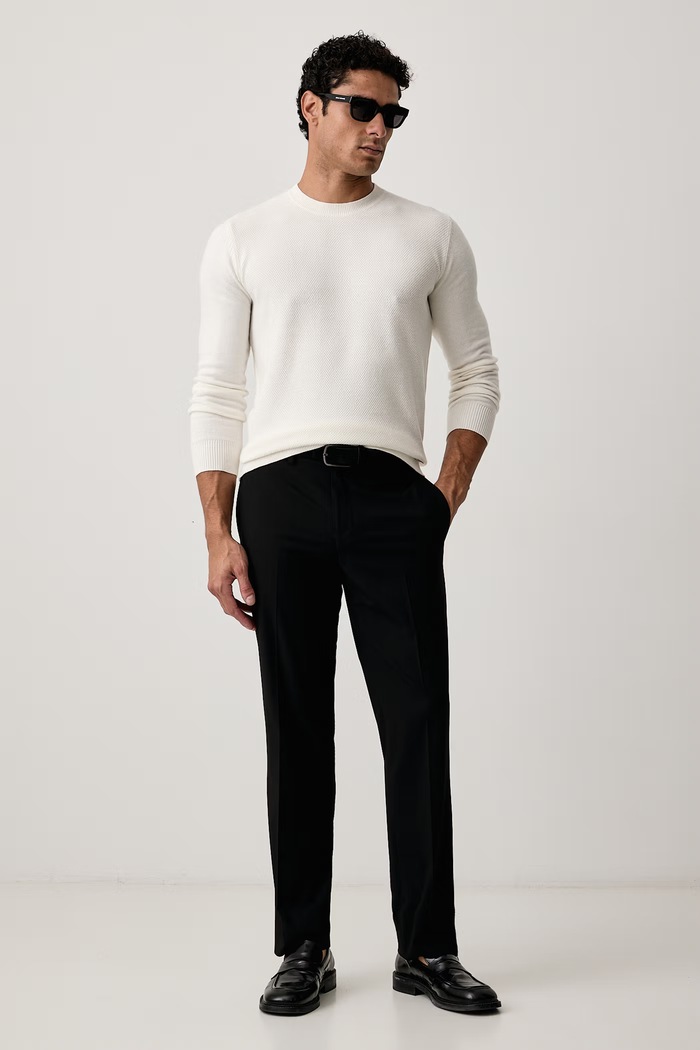 Karl Lagerfeld Sveter pánsky s prímesou vlny 564303.655014 béžová AW26