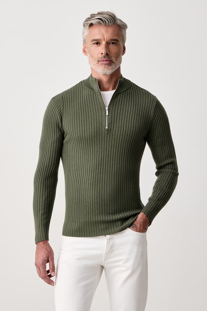 Karl Lagerfeld Sweter męski wełniany zielony 564399.655010