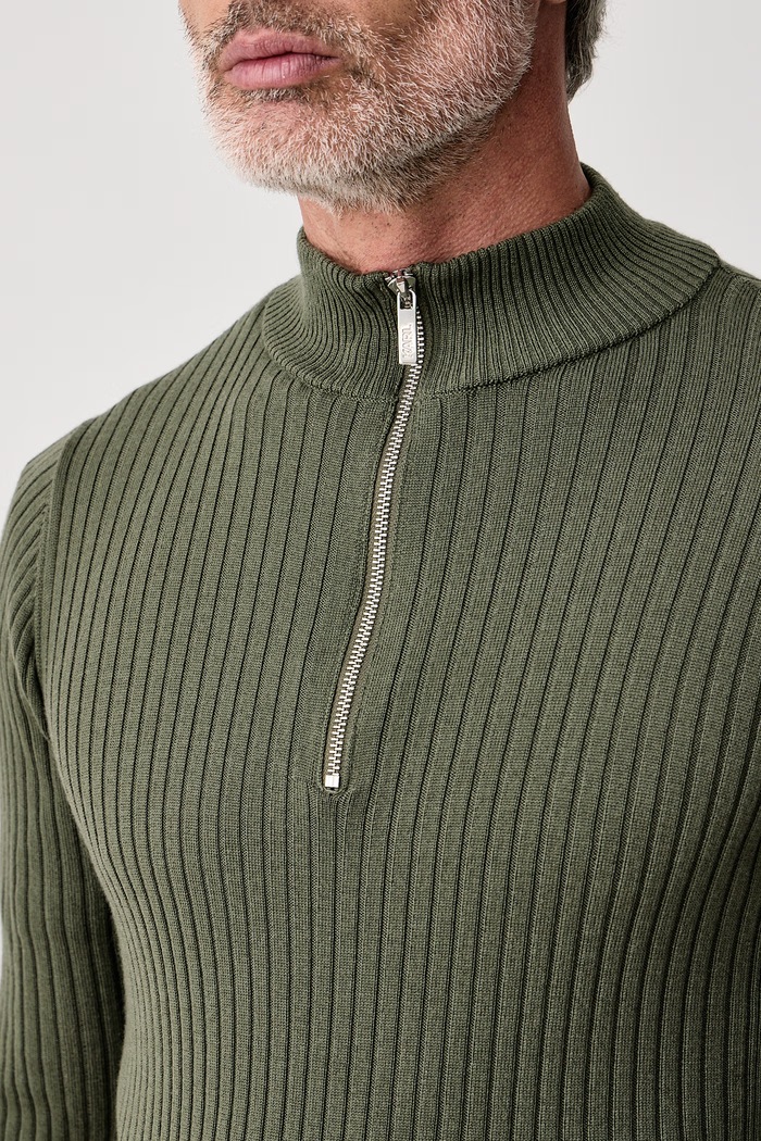 Sweter męski wełniany Karl Lagerfeld 564399.655010 zielony