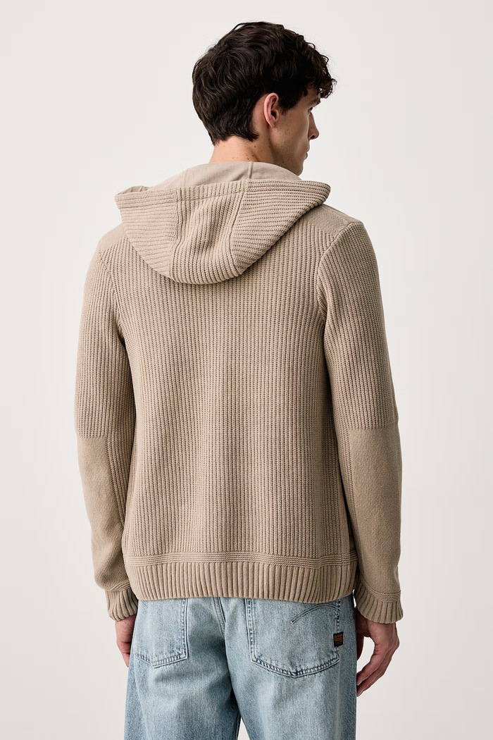 Odzież Aeronautica Militare Sweter męski bawełniany MA1671UL00954 beżowy