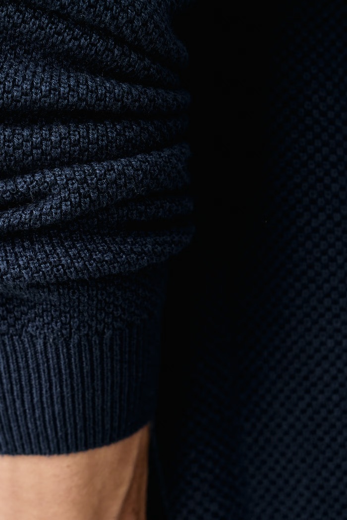 Sweter męski z wełną Aeronautica Militare granatowy MA1659UL00903