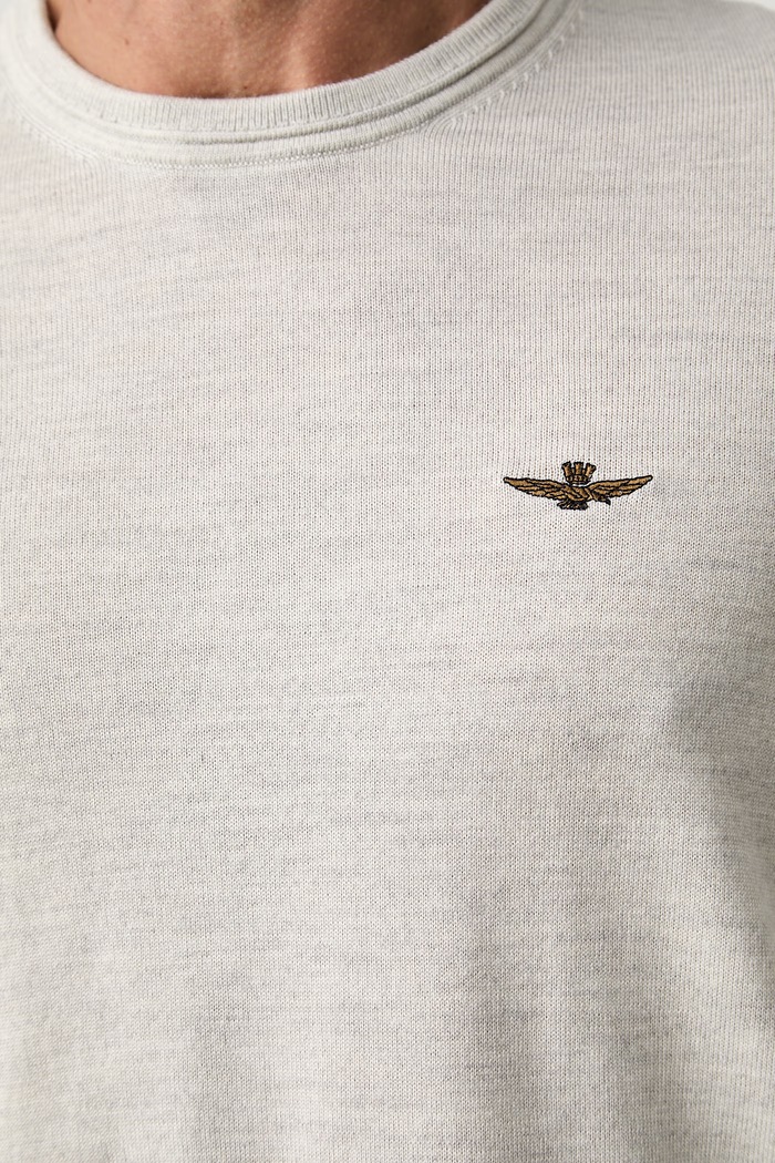 Aeronautica Militare sweter męski wełniany MA1641UL00415 szary