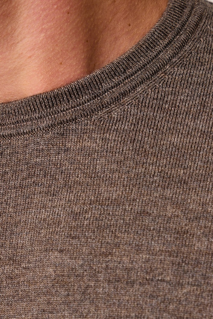 Sweter męski wełniany Aeronautica Militare brązowy MA1641UL00415