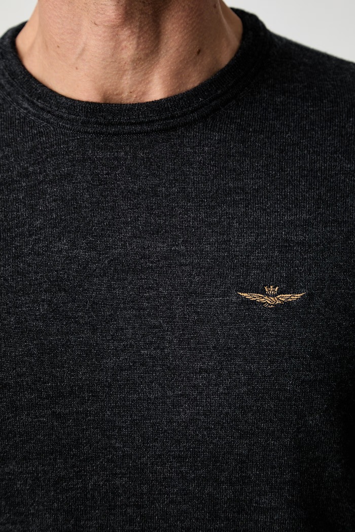 Aeronautica Militare sweter męski wełniany MA1641UL00415 szary