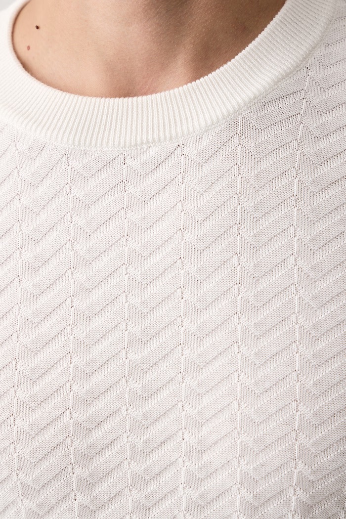 Sweter męski bawełniany Simond HUGO biały 50570261