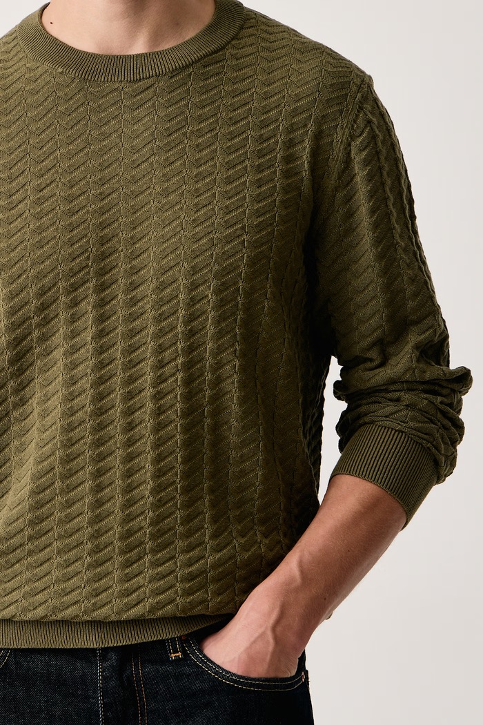 Sweter męski bawełniany Simond HUGO 50570261 zielony