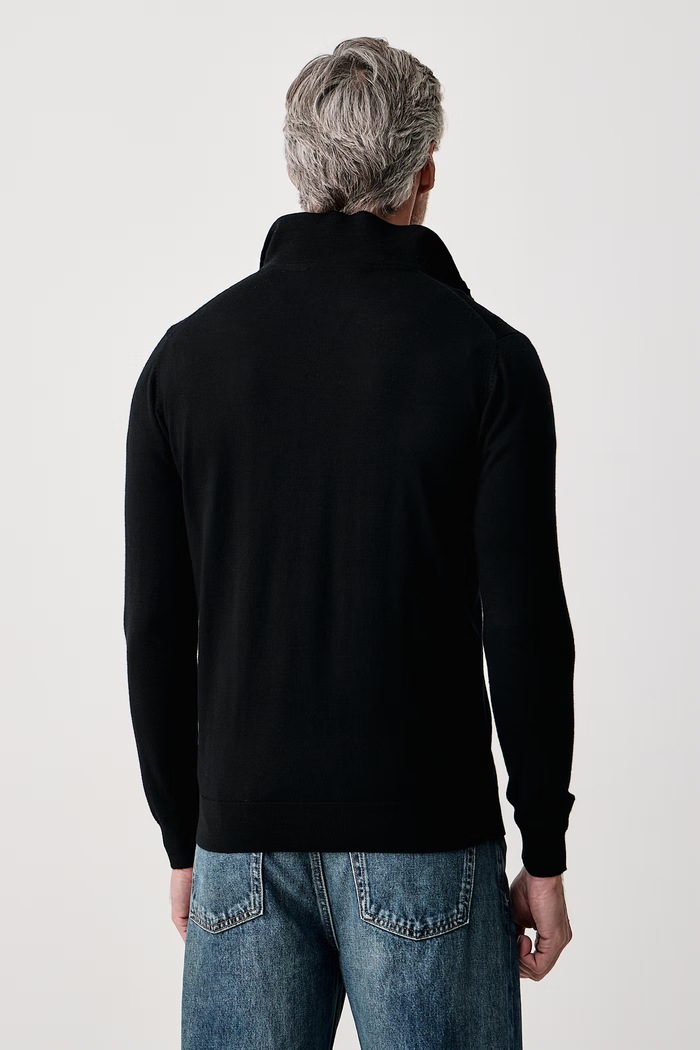 Odzież Karl Lagerfeld Sweter męski wełniany 564399.655005 czarny