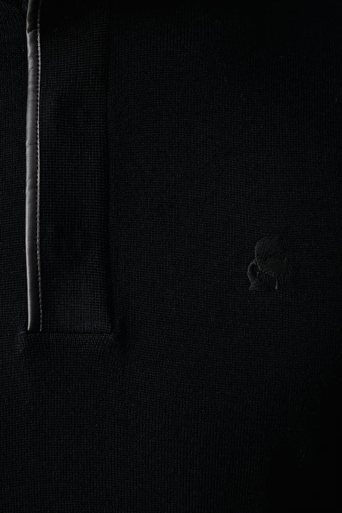 Sweter męski wełniany Karl Lagerfeld czarny 564399.655005