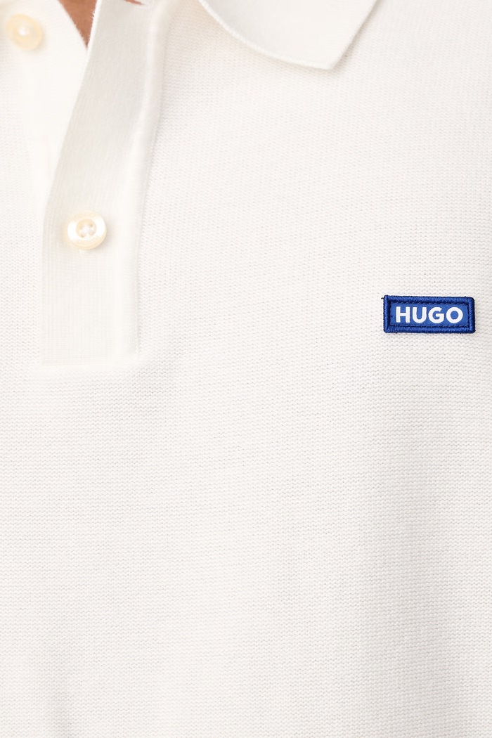 Sweter męski bawełniany San Patty-C HUGO Blue beżowy 50570276