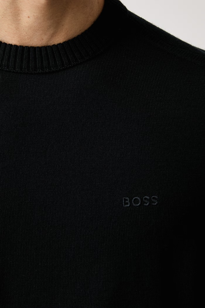BOSS Orange pulover za muškarce s vunom Avac_C-1 50578034 crna