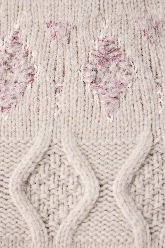 Pulover za muškarce s vunom Kraisle BOSS Orange bež 50571422