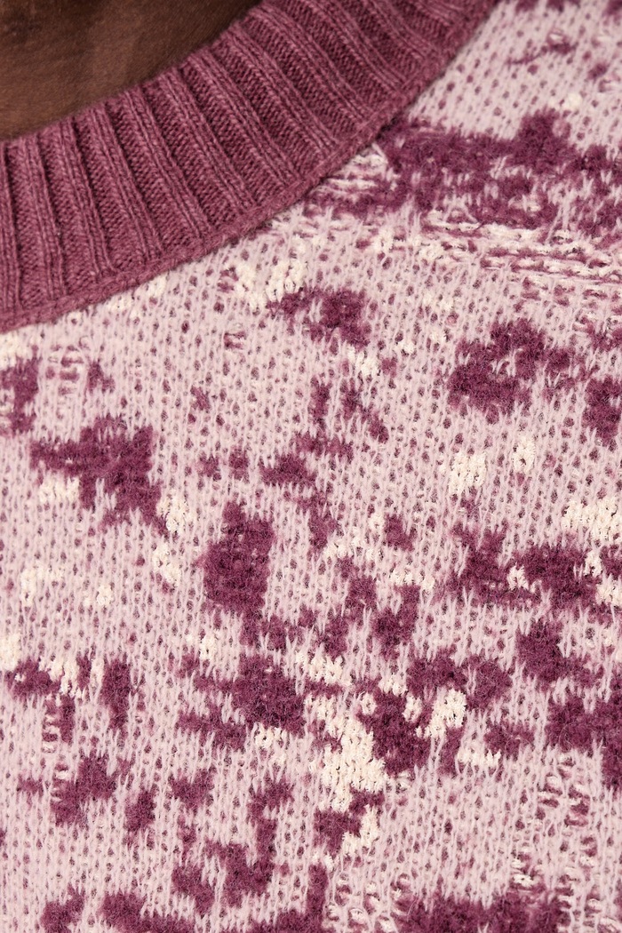 Sweter męski z dodatkiem wełny Kastet BOSS Orange różowy 50571400