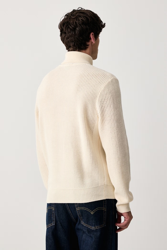 Odzież BOSS Sweter męski wełniany H-Fioccolo 50572171 beżowy