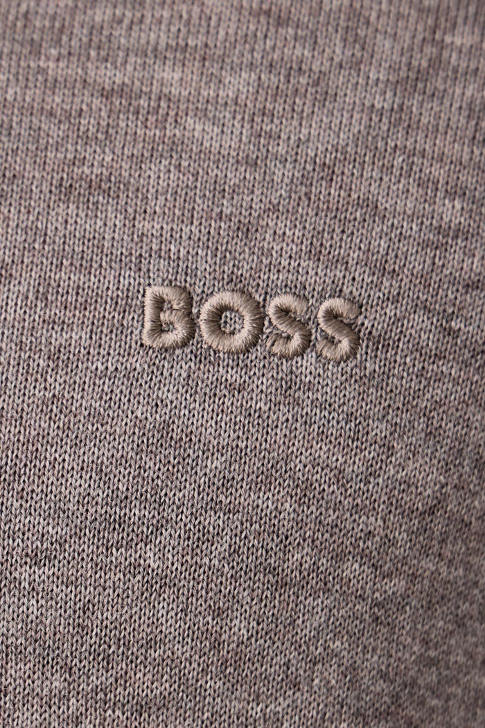 Свитер для мужчин из шерсти H-Lancione-L BOSS коричневый 50571927