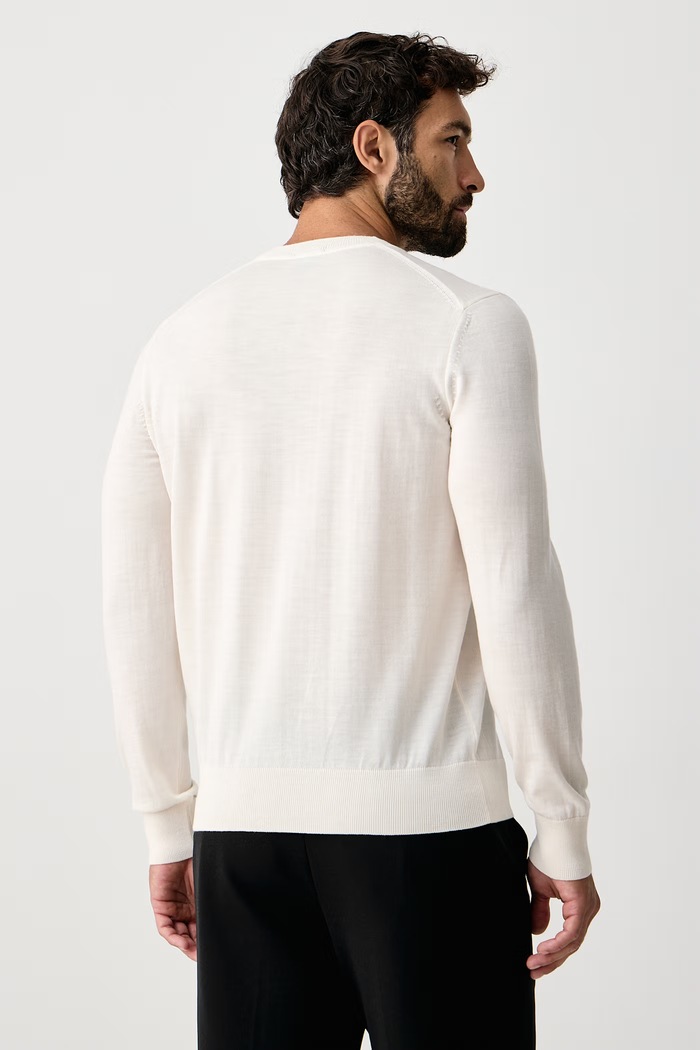 Odzież BOSS Sweter męski wełniany H-Leno-L 50571914 beżowy