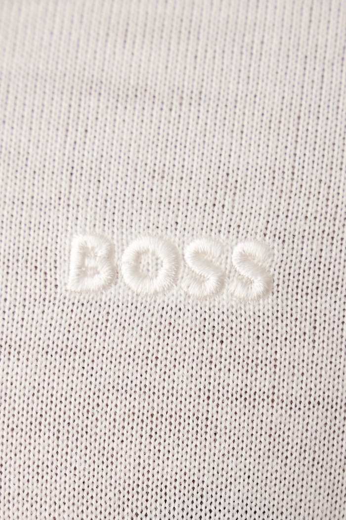 Sweter męski wełniany H-Leno-L BOSS beżowy 50571914