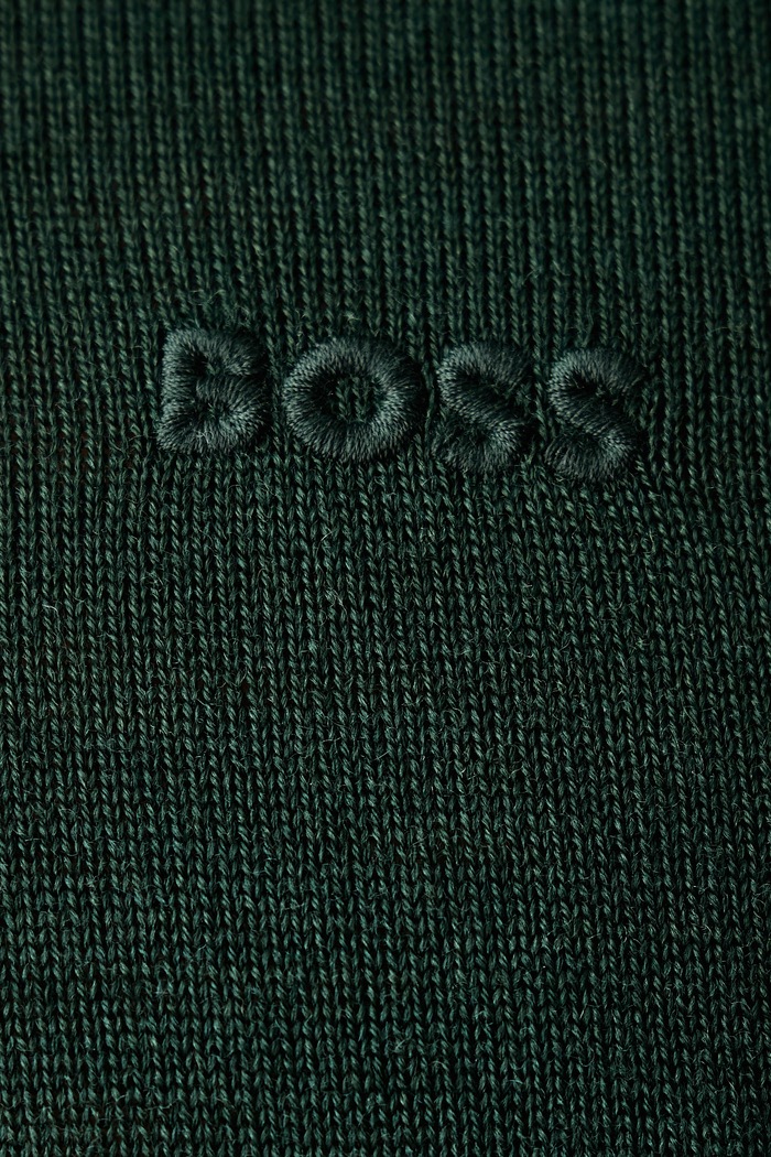Sweter męski wełniany H-Leno-L BOSS zielony 50571914