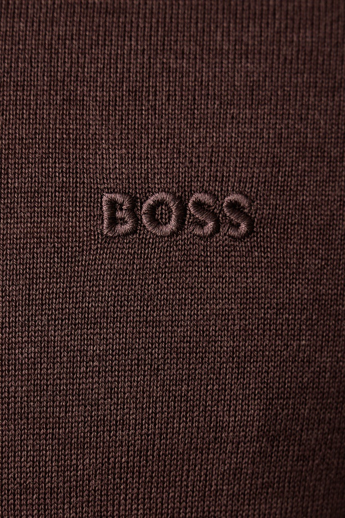 Sweter męski wełniany H-Leno-L BOSS brązowy 50571914