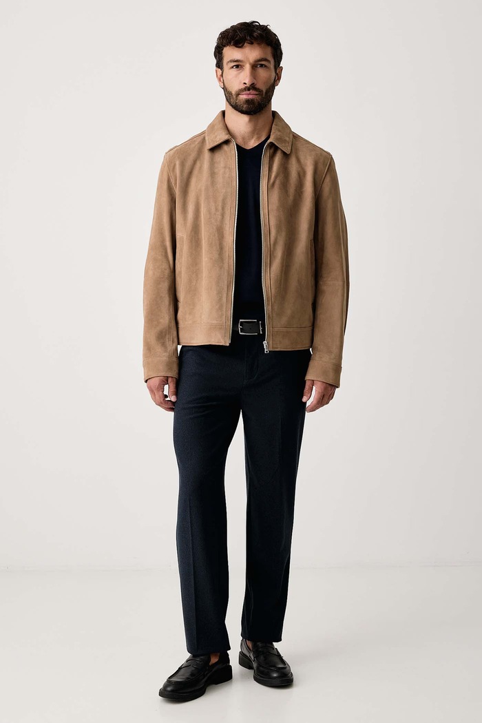 BOSS Pulover za muškarce od vune H-Melba-L 50571907 mornarsko plava AW26