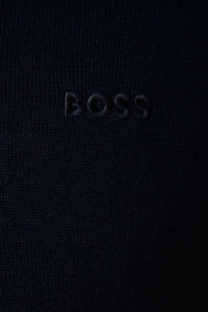 Pulover za muškarce od vune H-Melba-L BOSS mornarsko plava 50571907