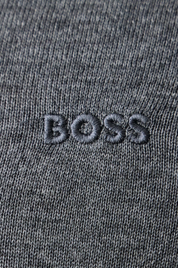 Pulover za muškarce od vune H-Melba-L BOSS siva 50571907