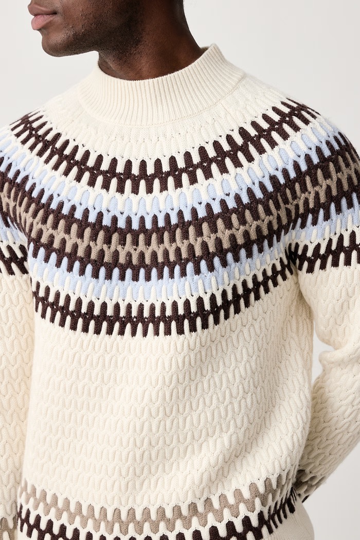 Sweter męski wełniany C-Fiotto BOSS 50570654 beżowy