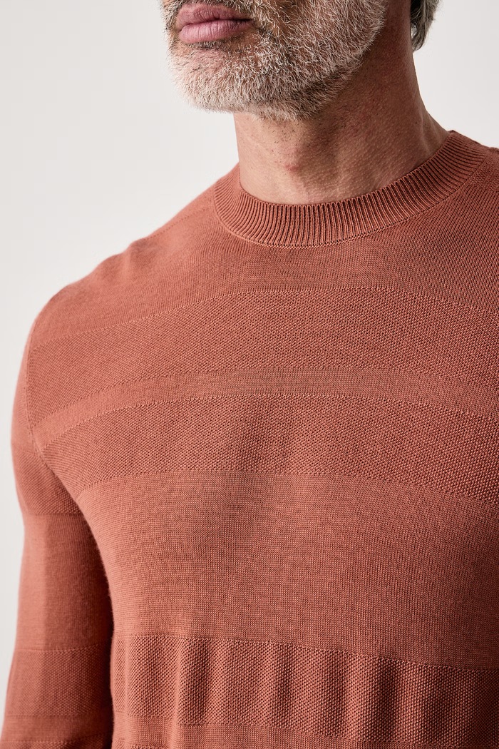 Sweter męski wełniany H-Finito BOSS 50570652 pomarańczowy