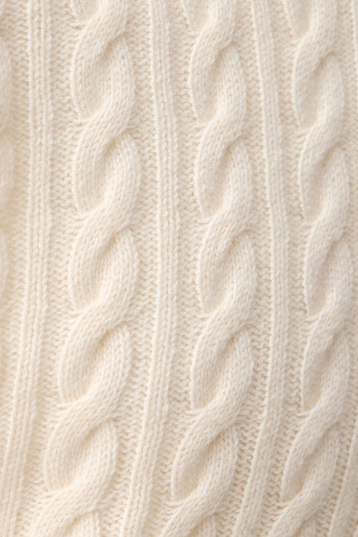 Sweter męski z wełną H-Furore BOSS beżowy 50570640