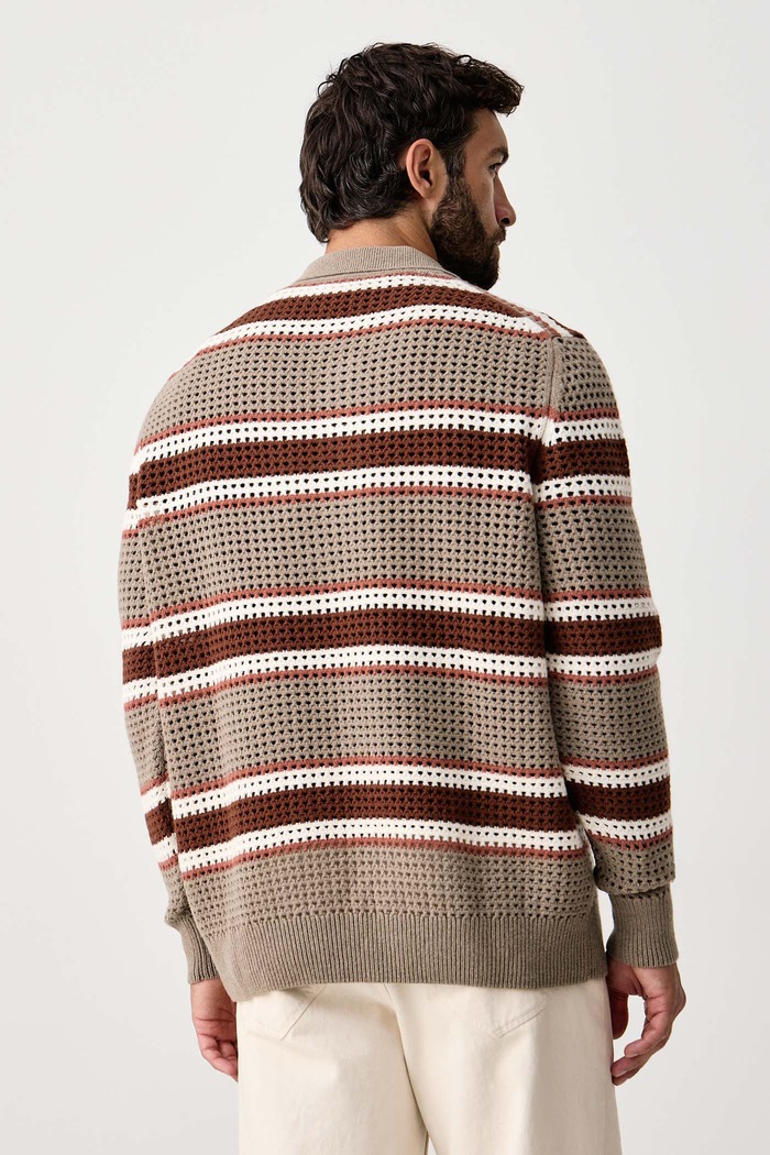 Odzież BOSS Sweter męski z wełną C-Fincenzo 50570620 beżowy