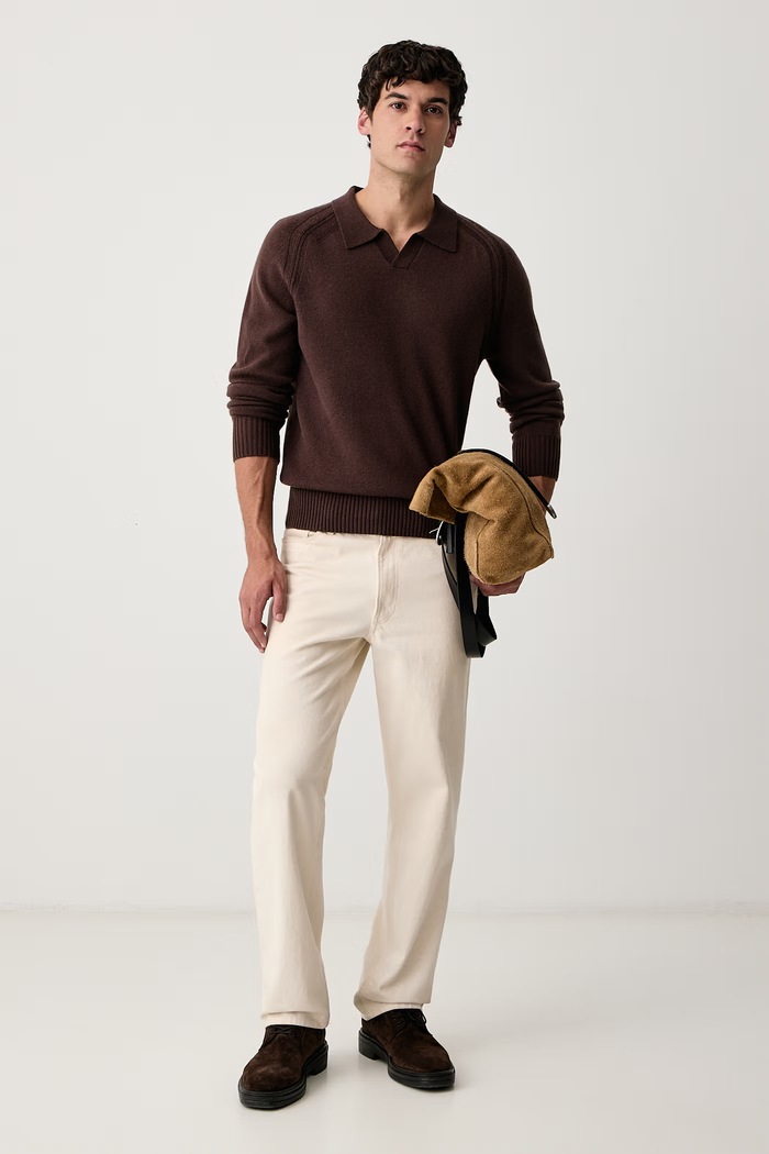 BOSS Sveter pánsky kašmírový H-Fulvo 50570617 hnedá AW26