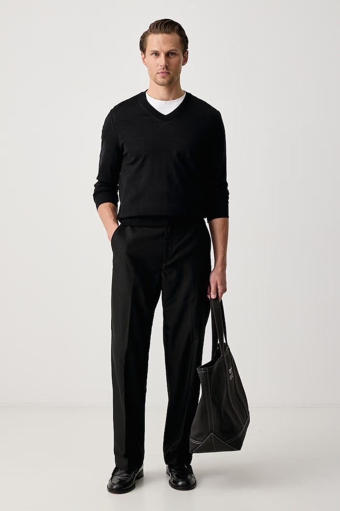 BOSS Sveter dámsky vlnený H-Melba 50570616 čierna AW26