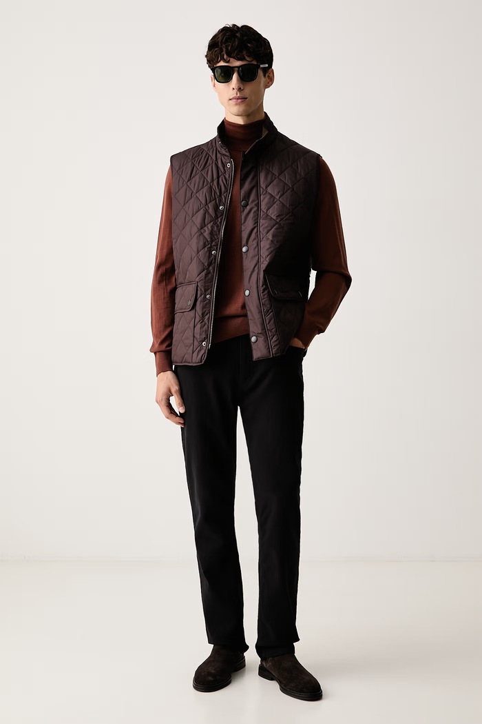BOSS ζιβάγκο ανδρικό μάλλινο H-Musso 50565517 καφέ AW26
