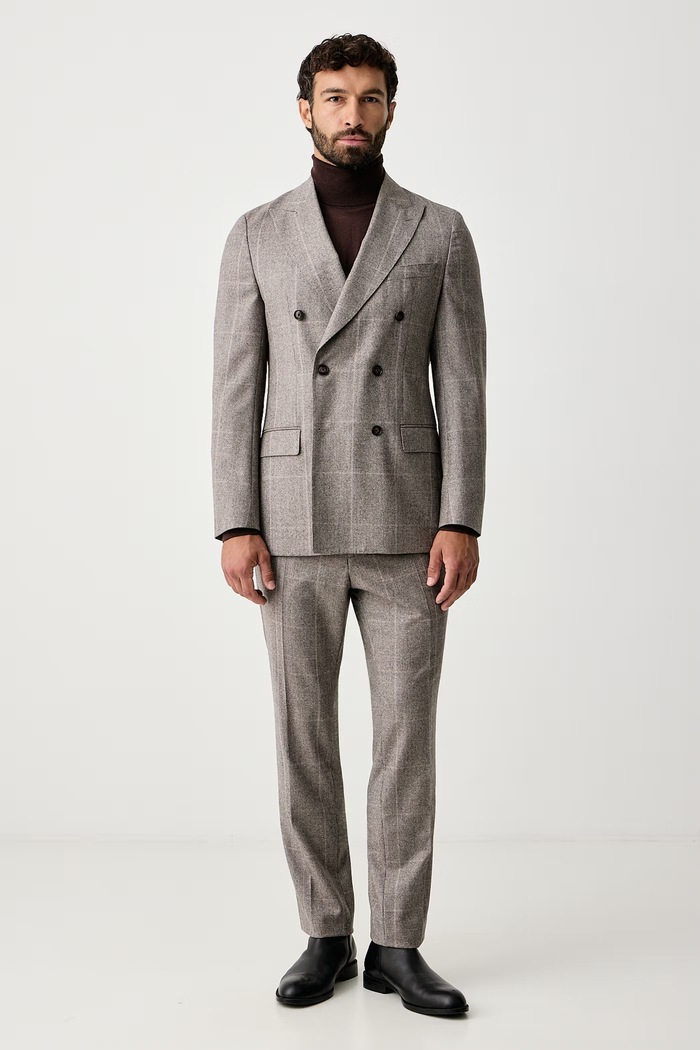 BOSS Rolák pánsky vlnený H-Musso 50565517 hnedá AW26