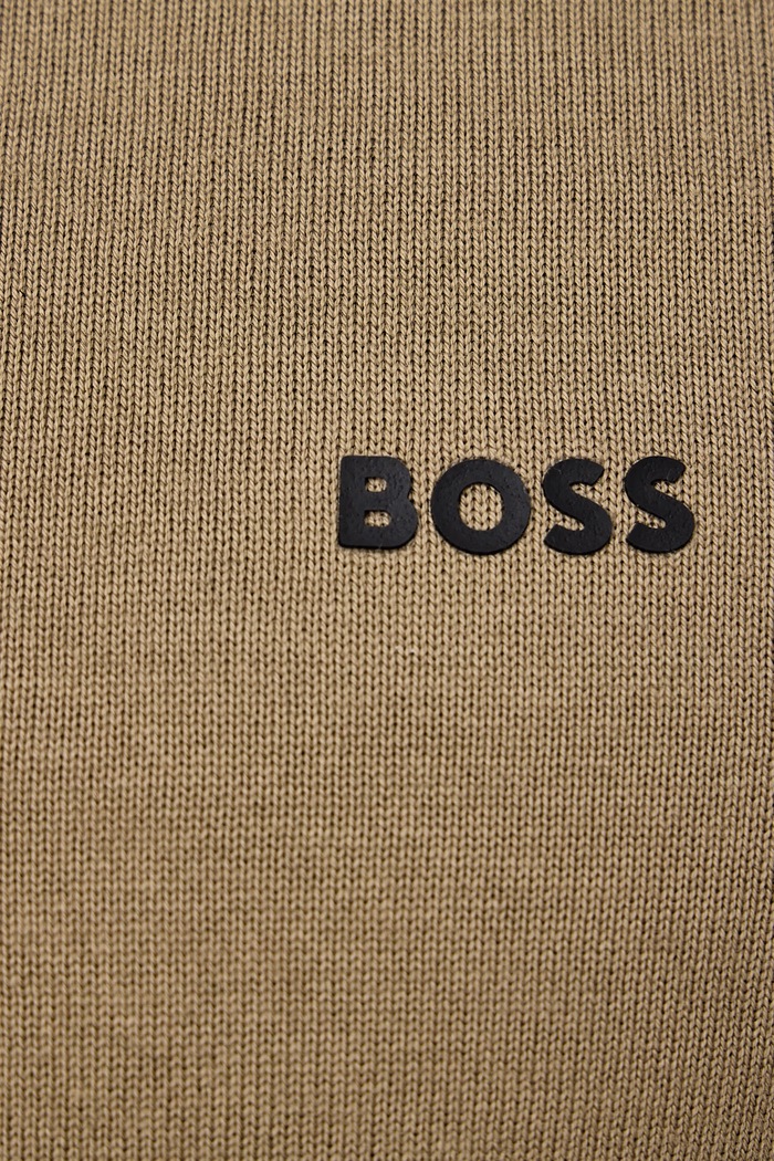 Sweter męski bawełniany KN_Ever-X CN BOSS Green beżowy 50556145
