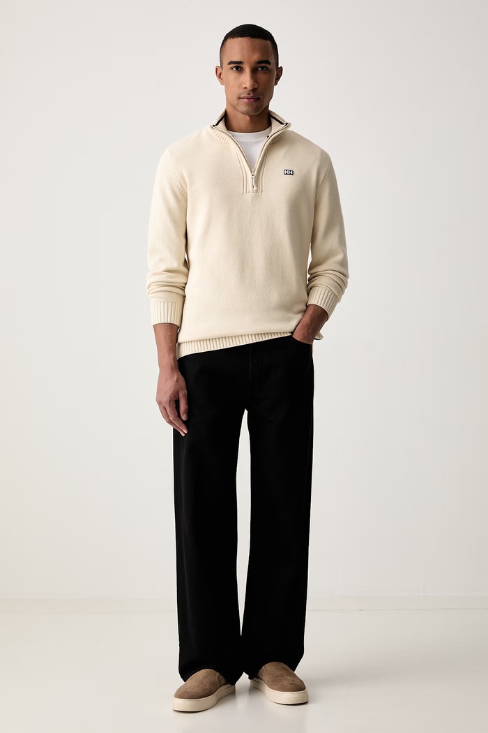 Helly Hansen sweter męski bawełniany SMOEGEN 54529 beżowy AW26