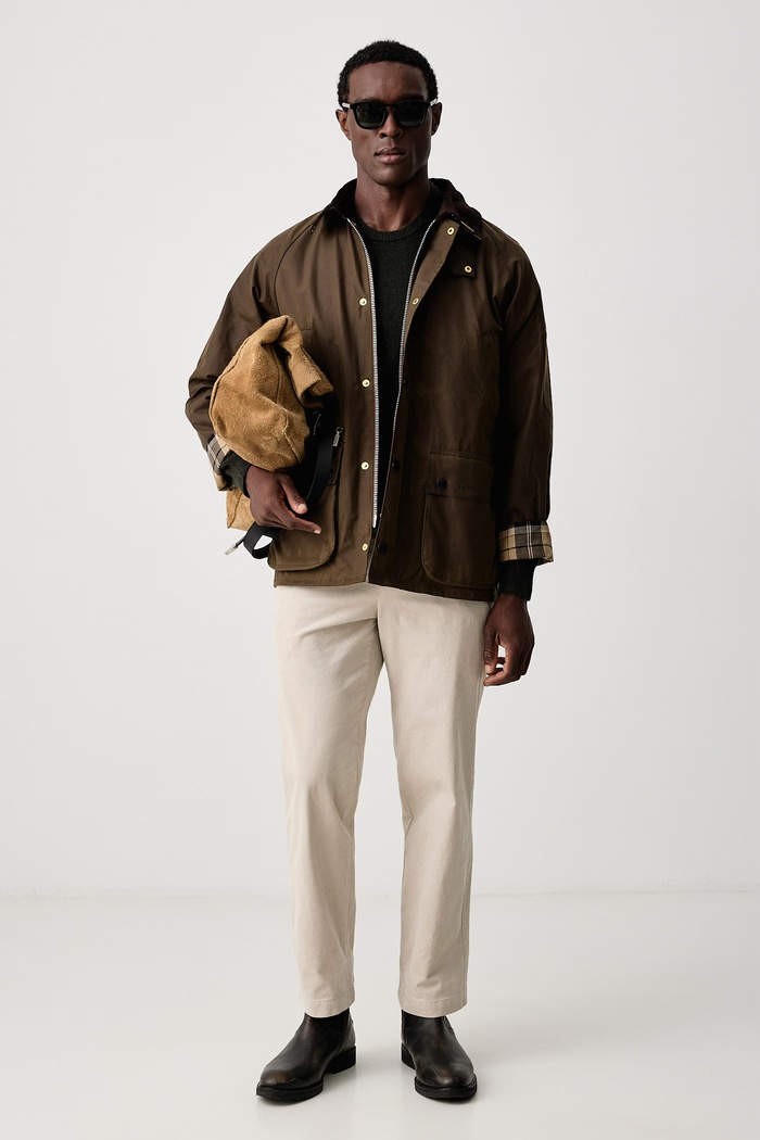 Hackett London Sweter męski wełniany HM7000287 zielony AW26