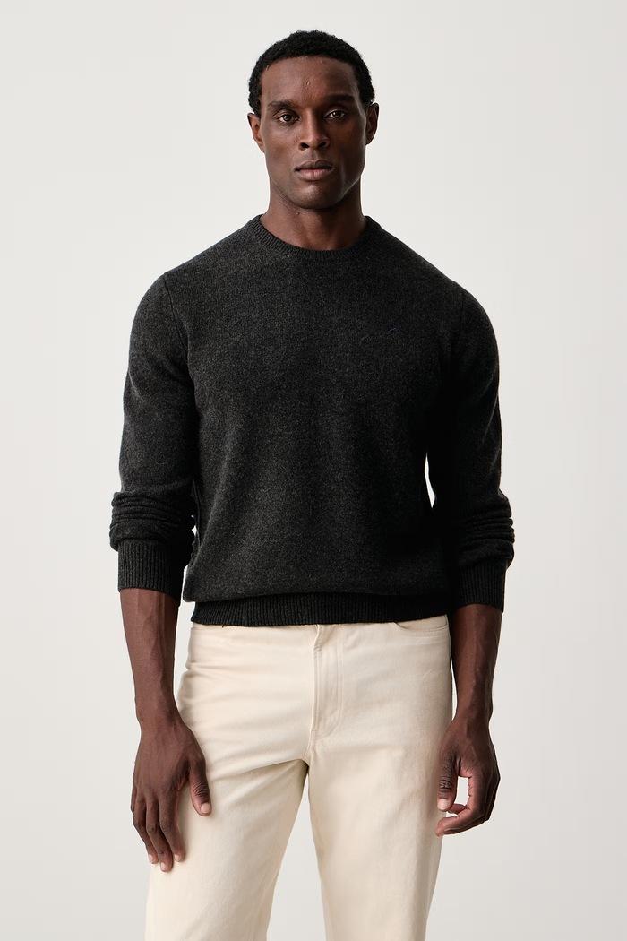 Hackett London Sweter męski wełniany szary HM7000287