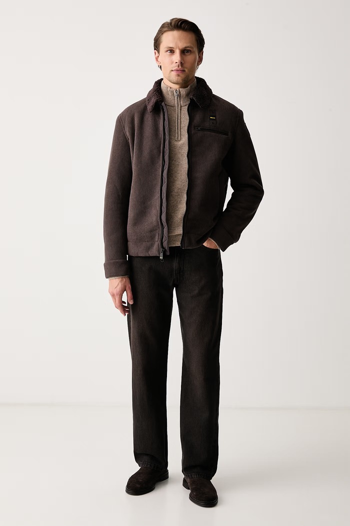 Hackett London Sweter męski wełniany HM7000286 beżowy AW26