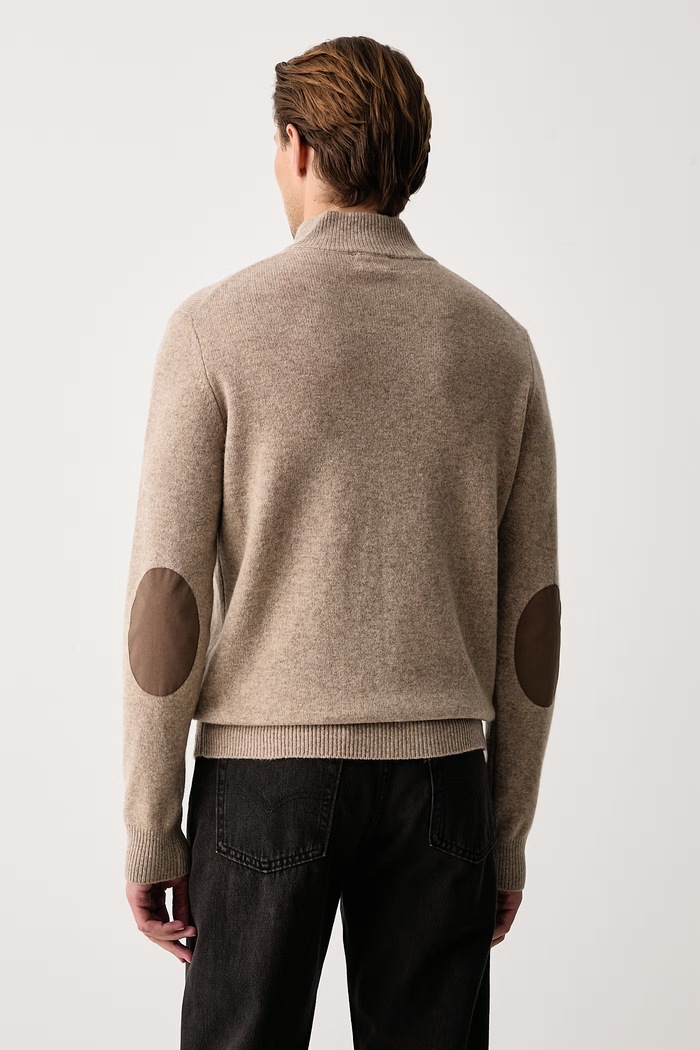 Odzież Hackett London Sweter męski wełniany HM7000286 beżowy