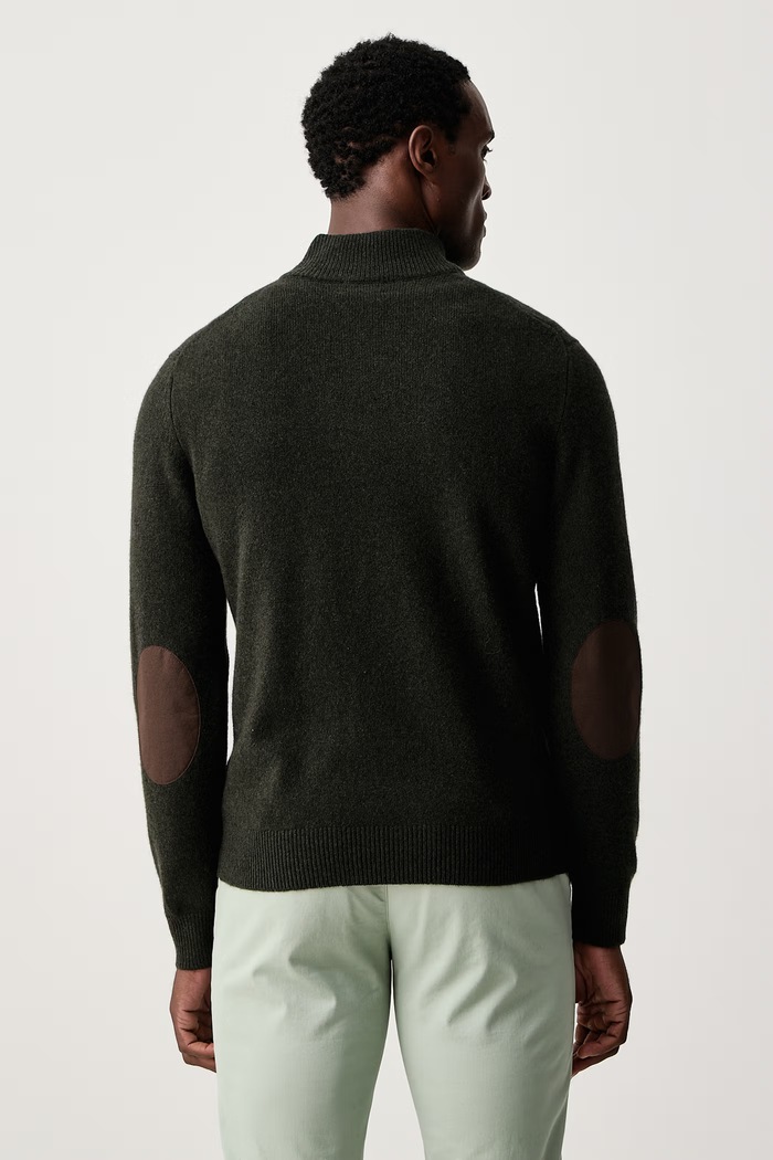 Odzież Hackett London Sweter męski wełniany HM7000286 zielony